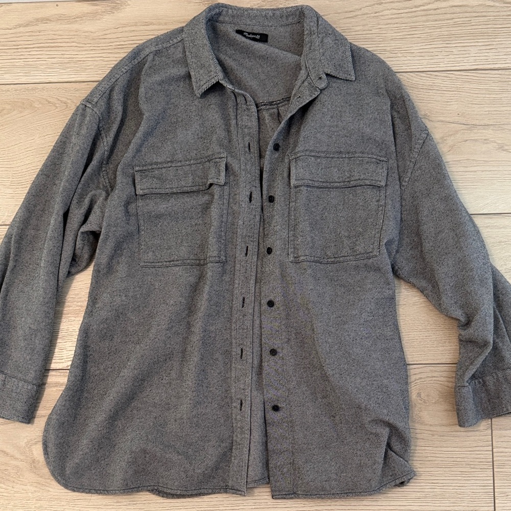Women’s Madewell oversized grey button down